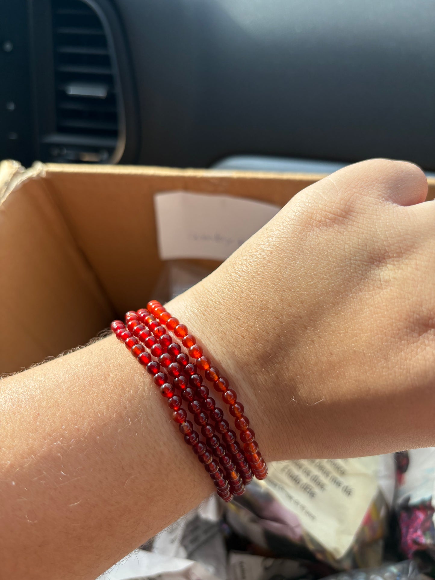 Carneool armband 4mm