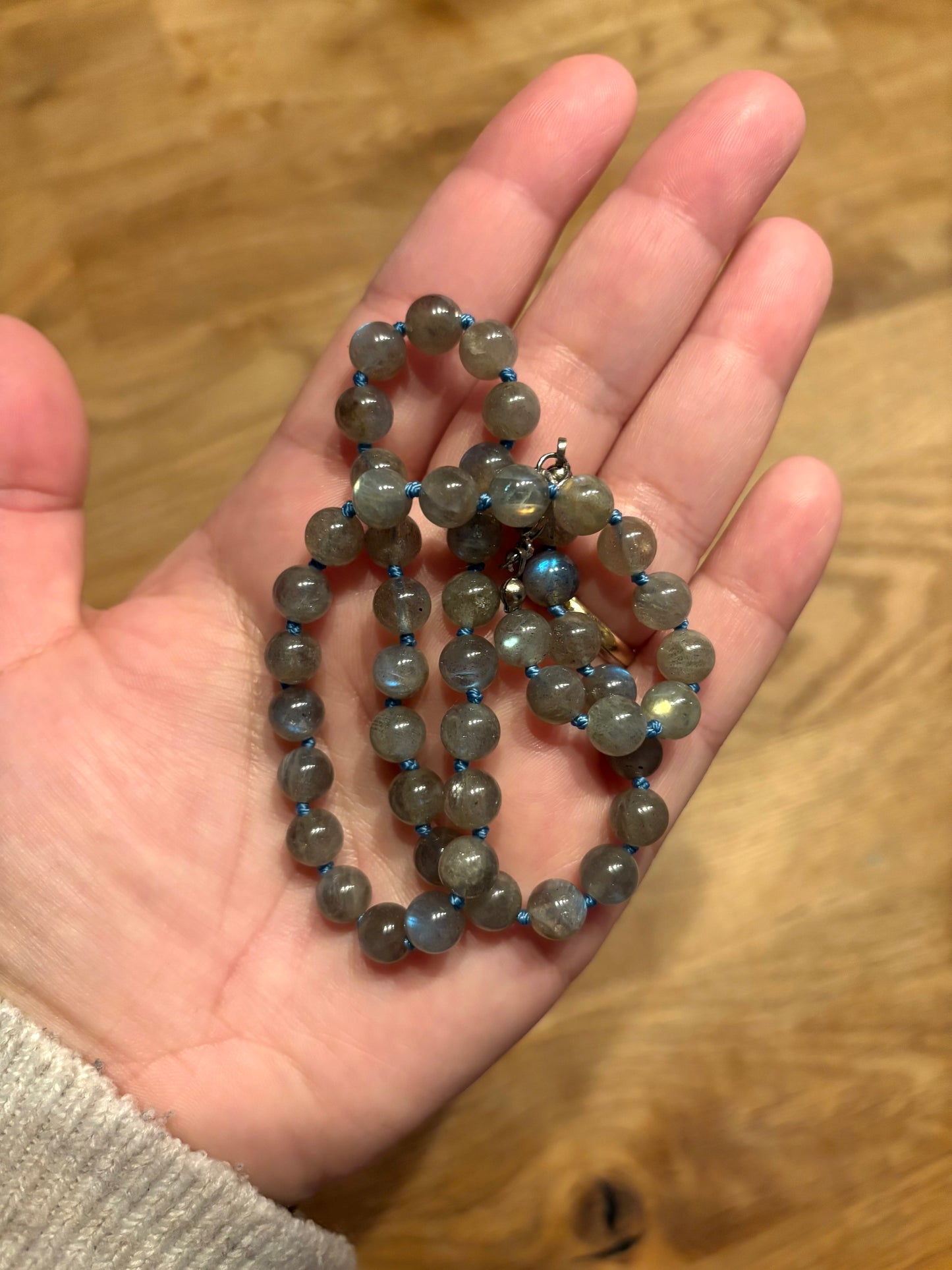 Labradoriet ketting 45cm - 8mm