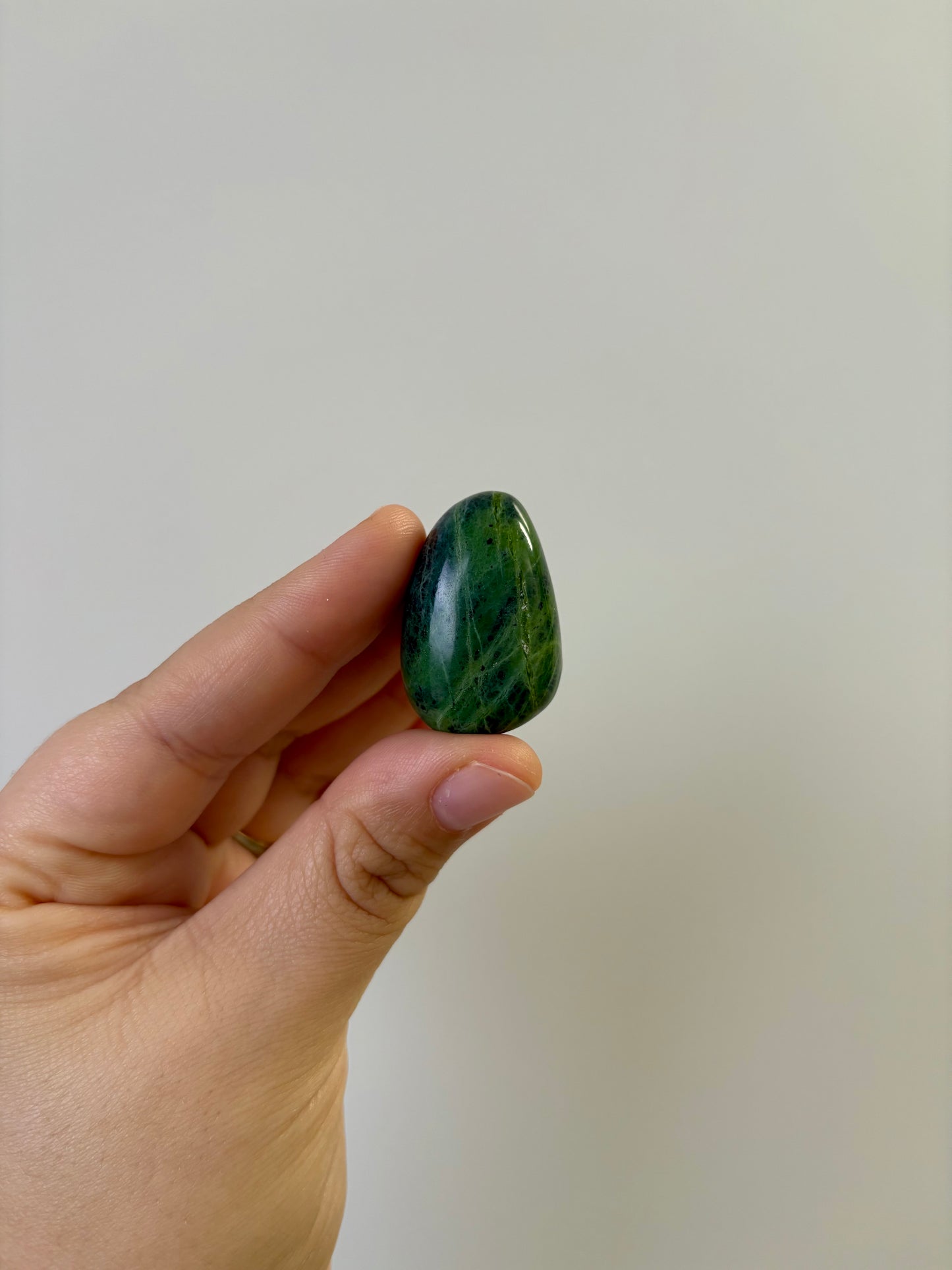 Jade trommelsteen uit Noorwegen