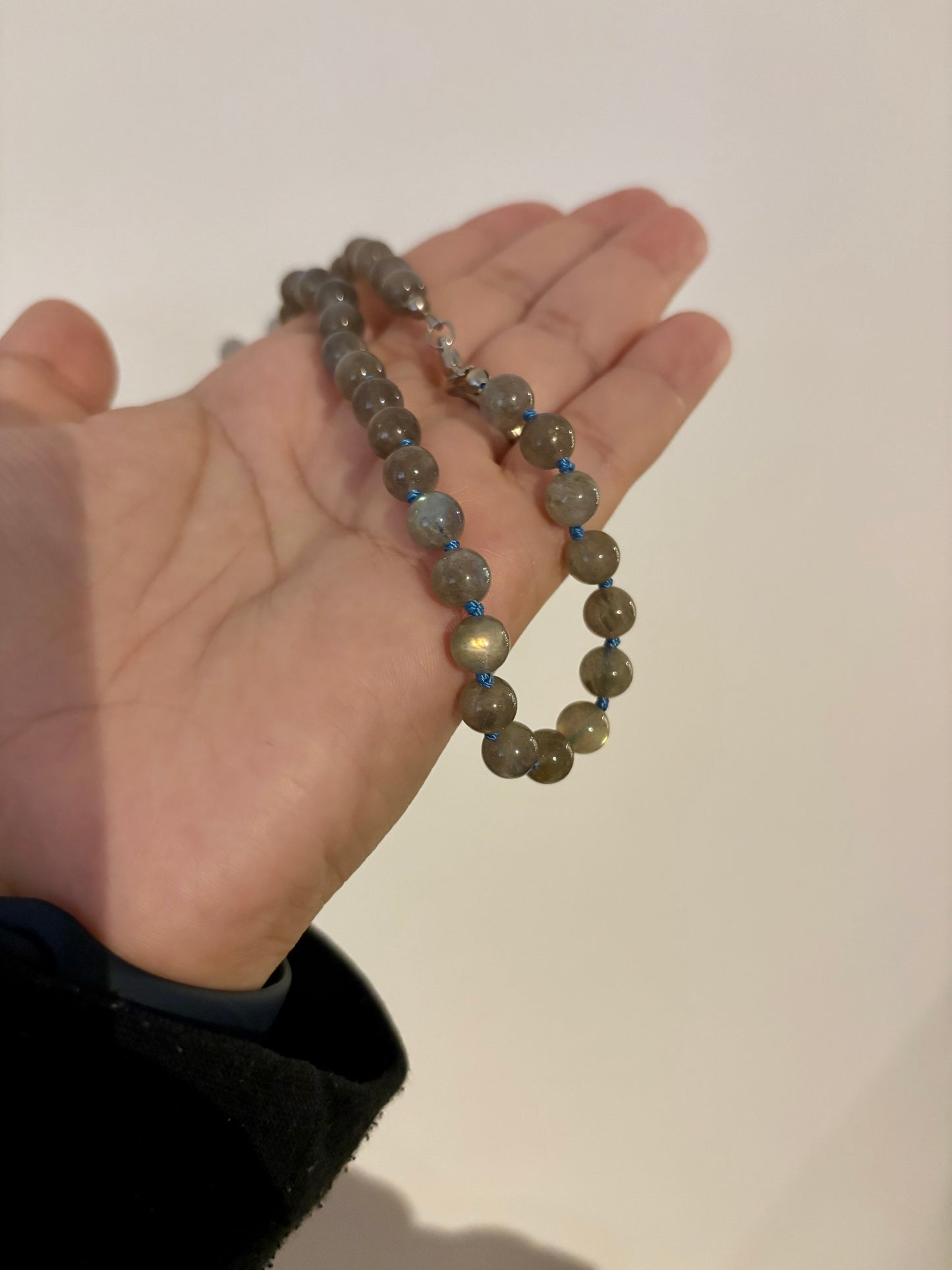 Labradoriet ketting 45cm - 8mm