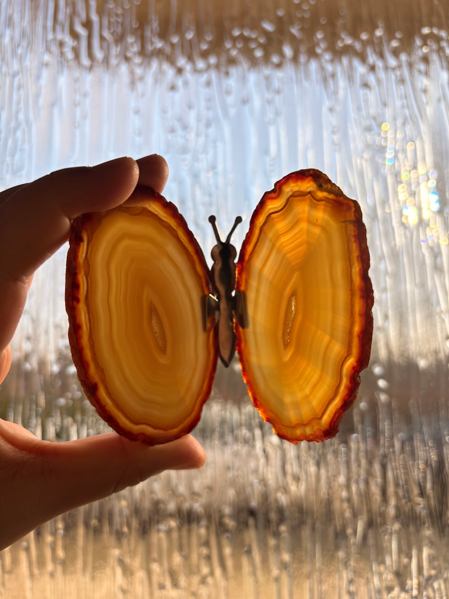 Agaat vlinder nr 1 zilver