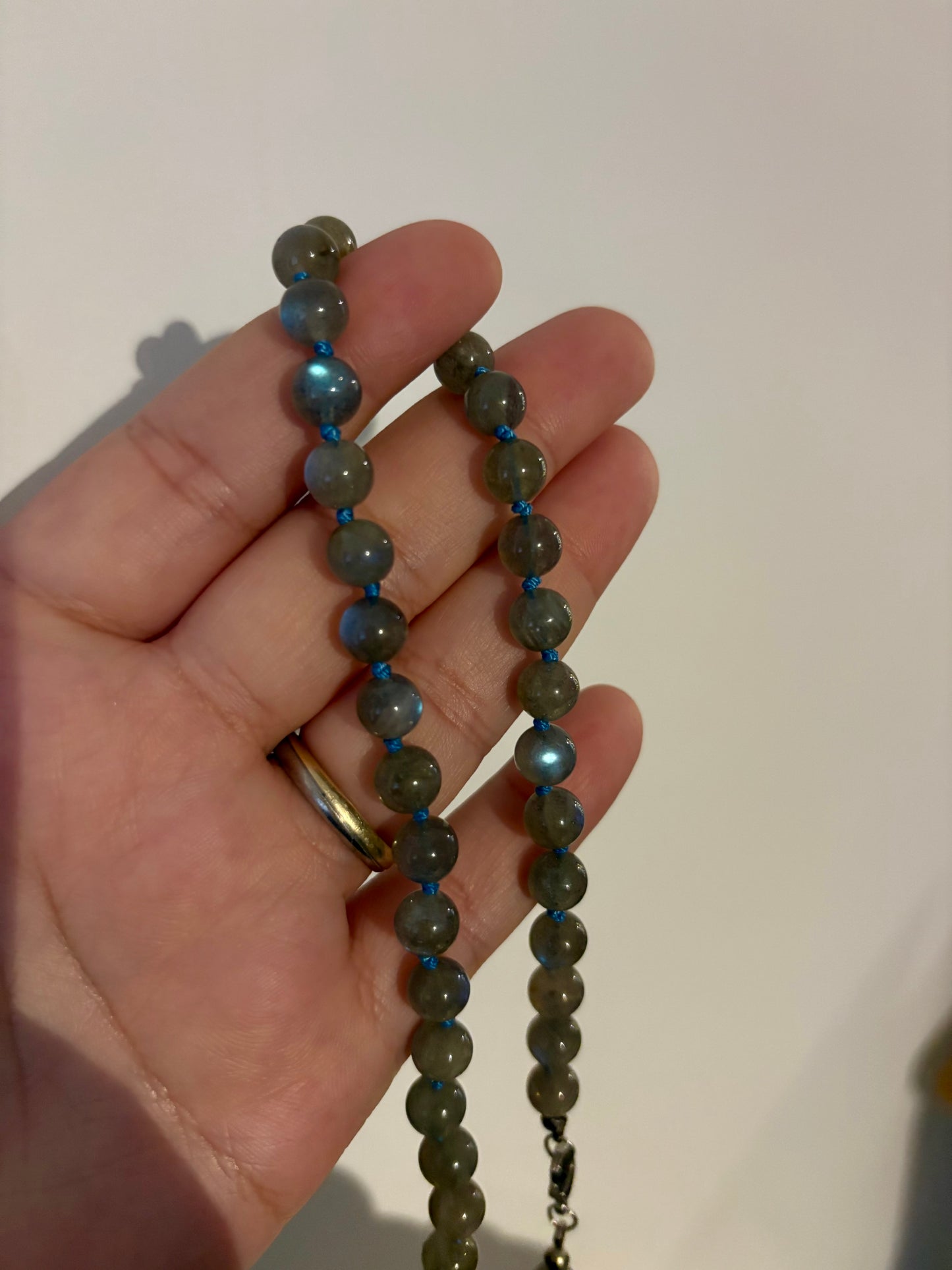 Labradoriet ketting 45cm - 8mm