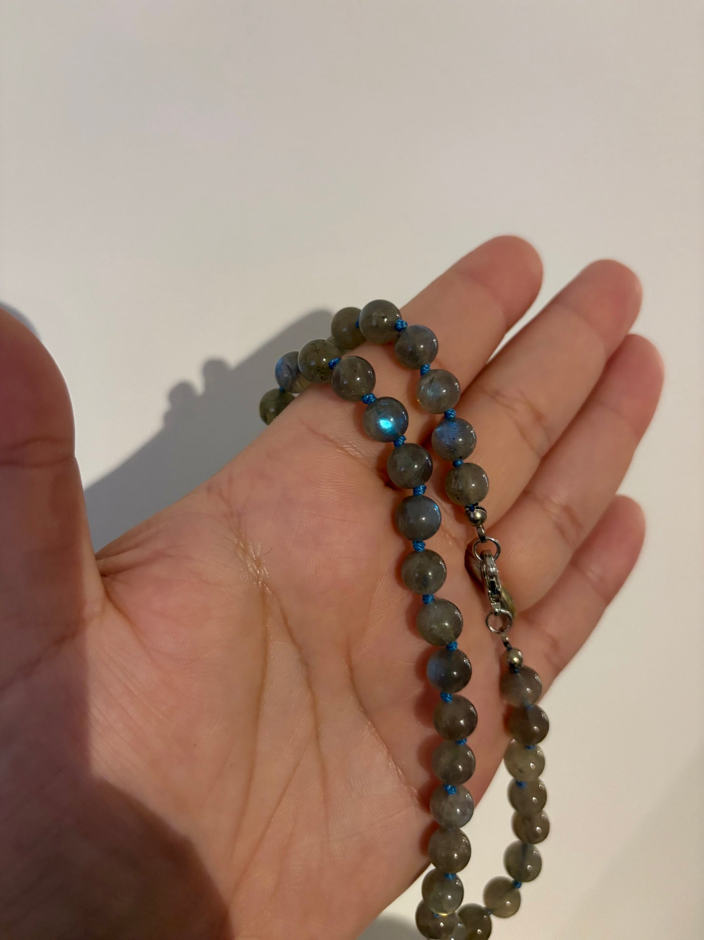 Labradoriet ketting 45cm - 8mm