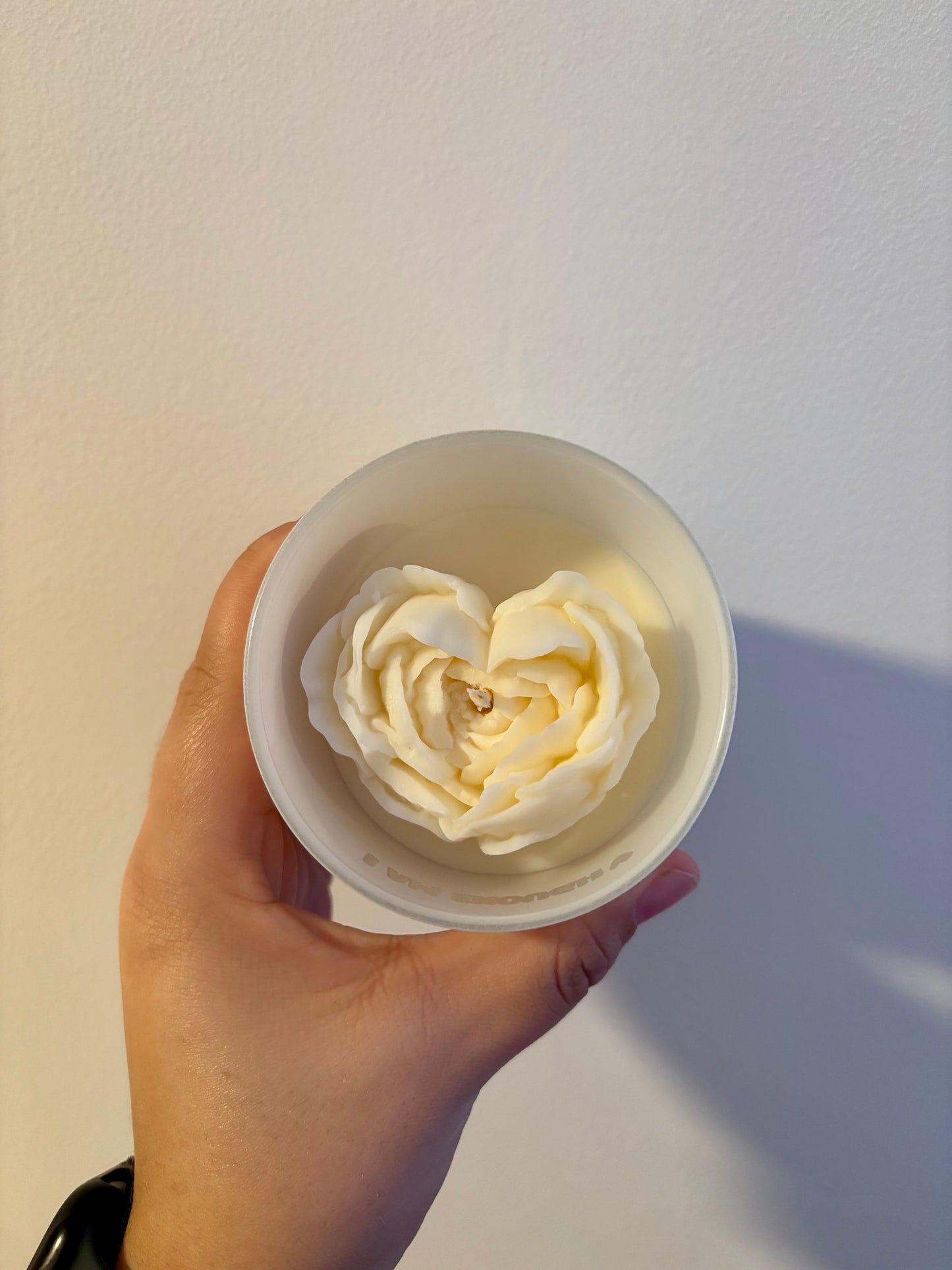 Self Love kaars met bloem hart