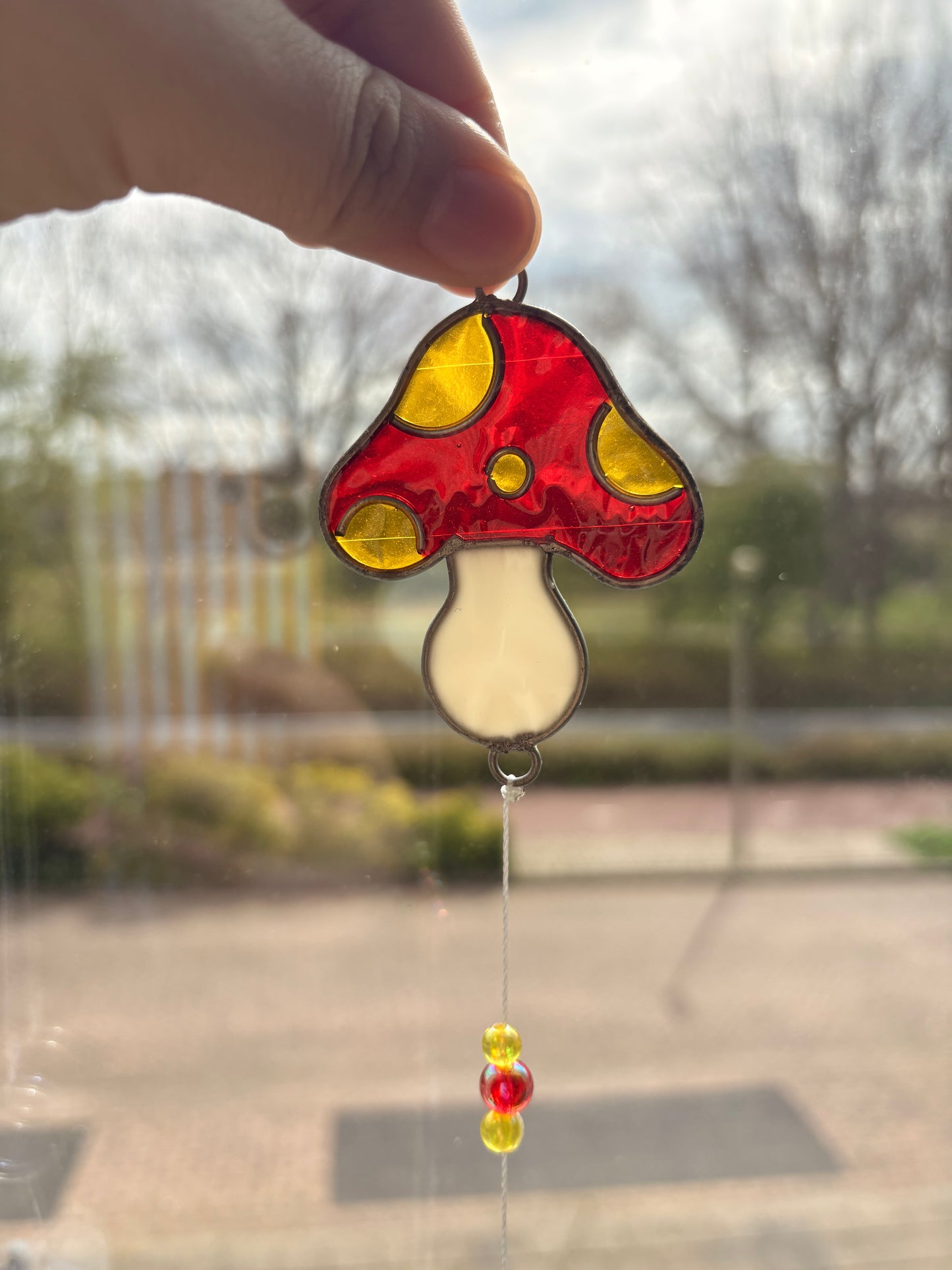 Paddenstoel suncatcher