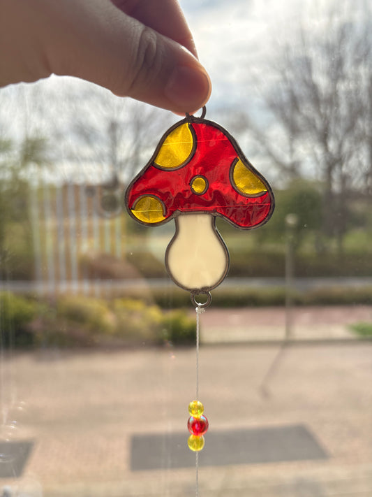 Paddenstoel suncatcher