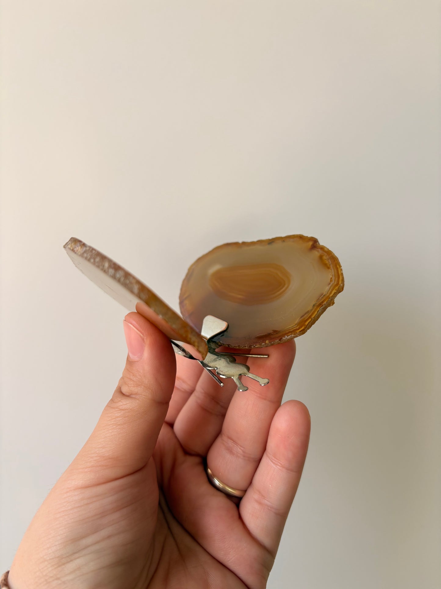 Agaat vlinder nr 3 zilver
