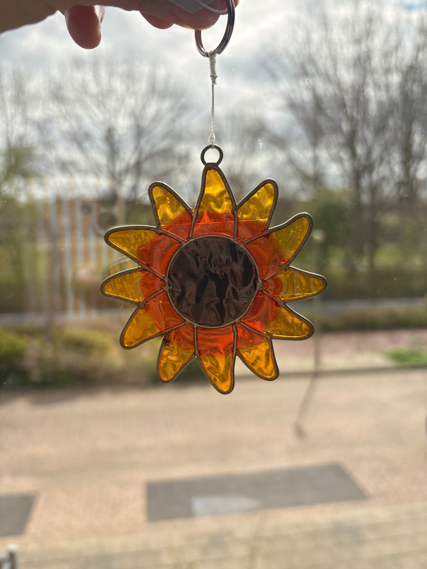 Zonnebloem suncatcher