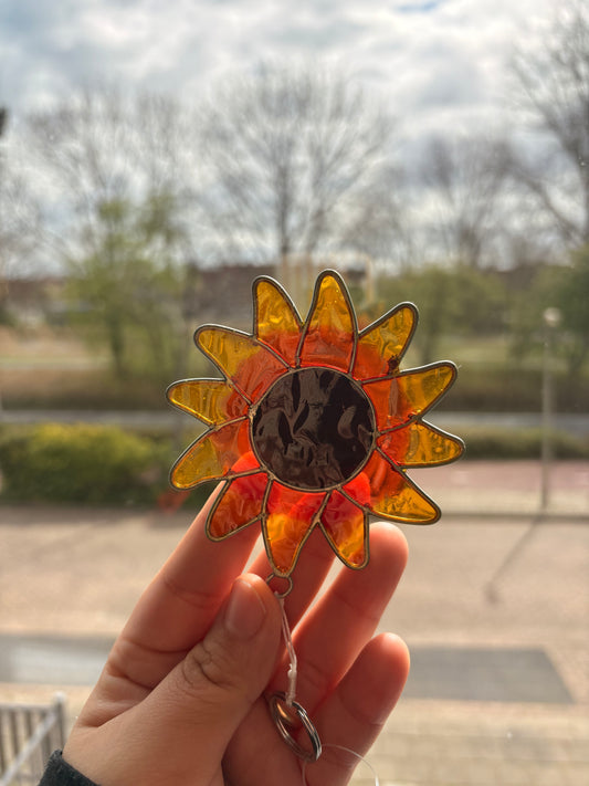 Zonnebloem suncatcher