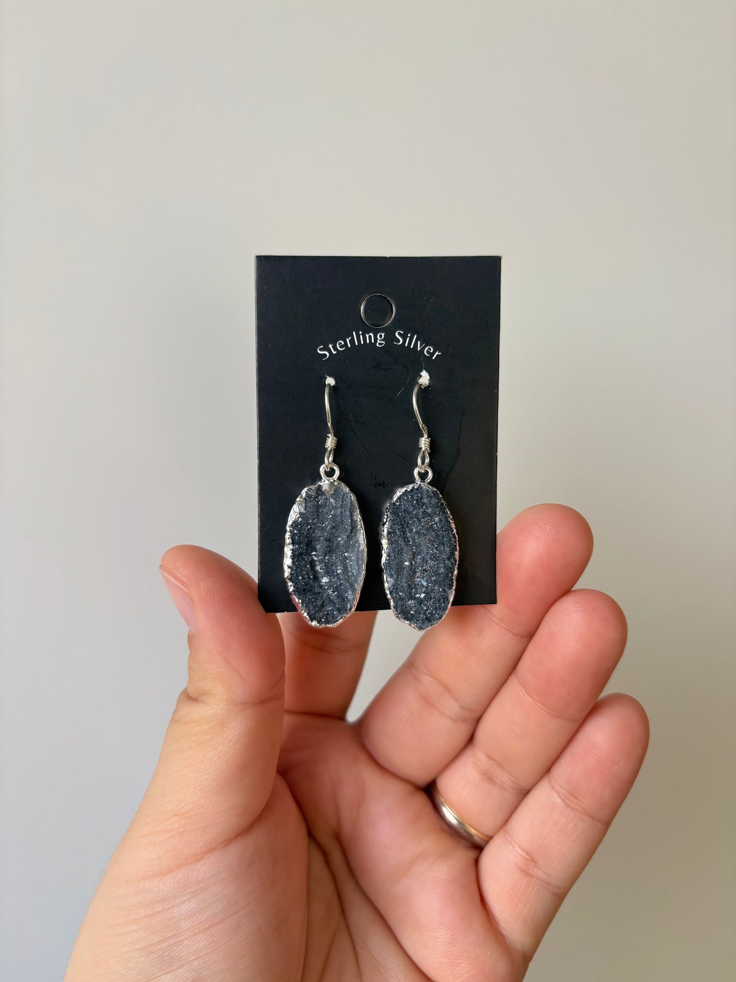 Chalcedoon oorbellen nr 1 / 925 zilver