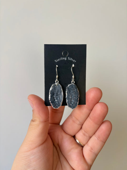Chalcedoon oorbellen nr 1 / 925 zilver