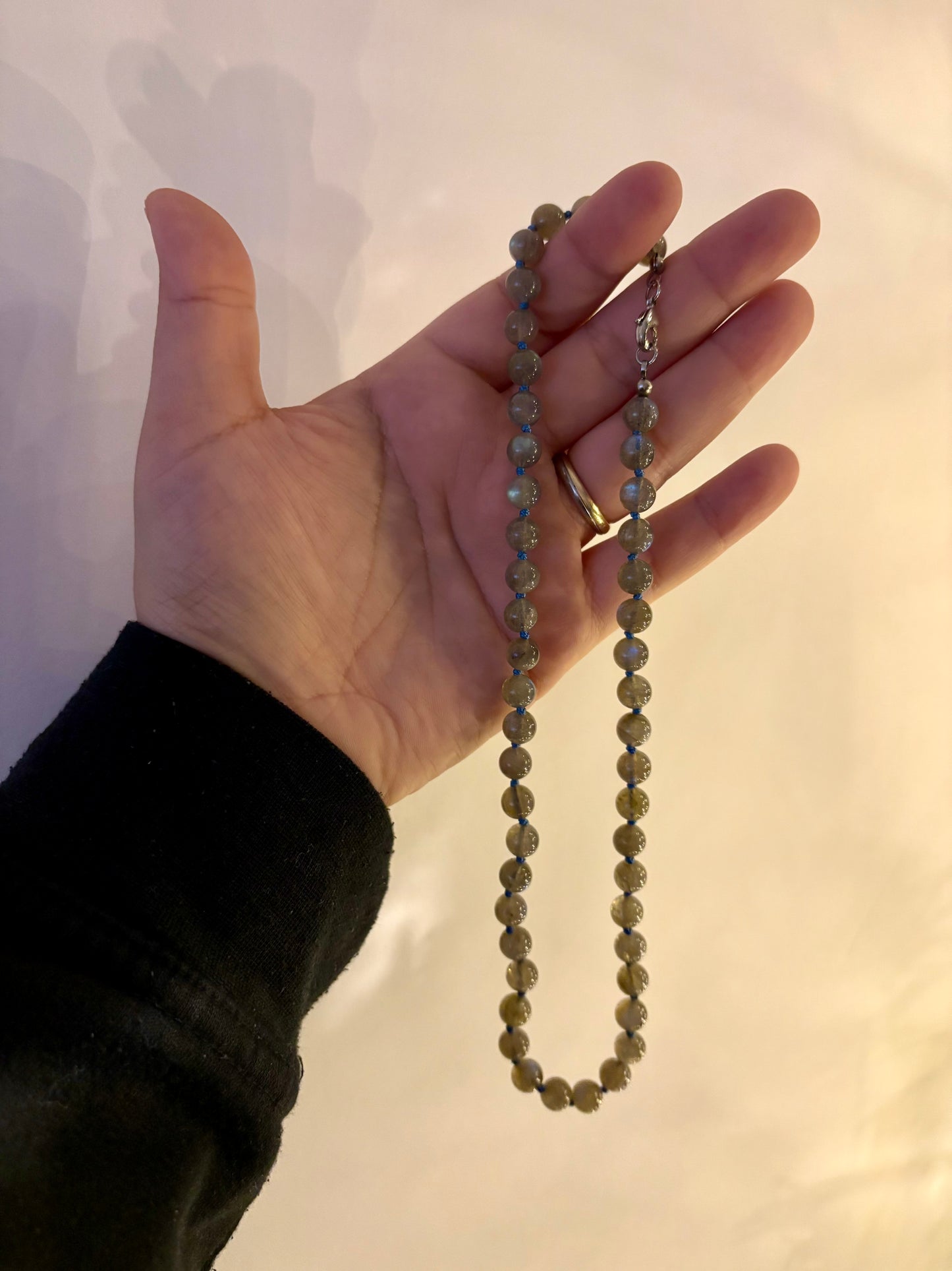 Labradoriet ketting 45cm - 8mm