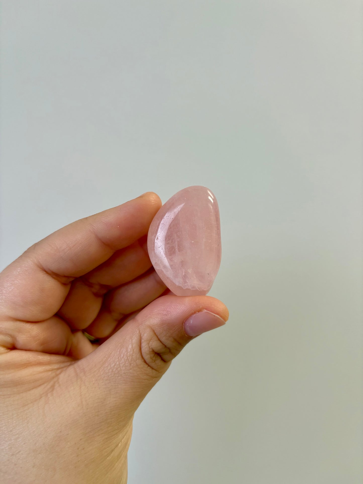 B kwaliteit Rozenkwarts trommelsteen