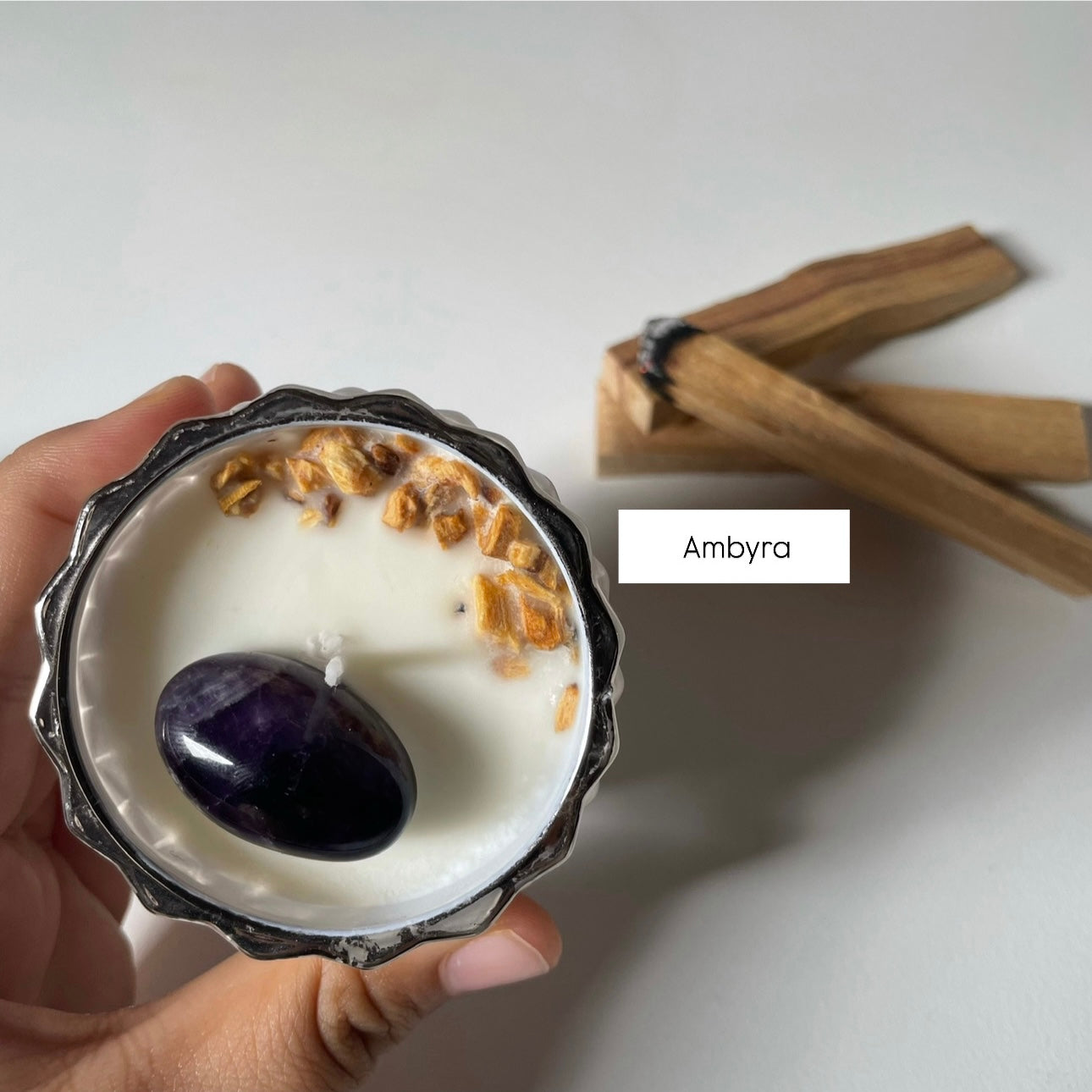 Palo Santo - wit kaars