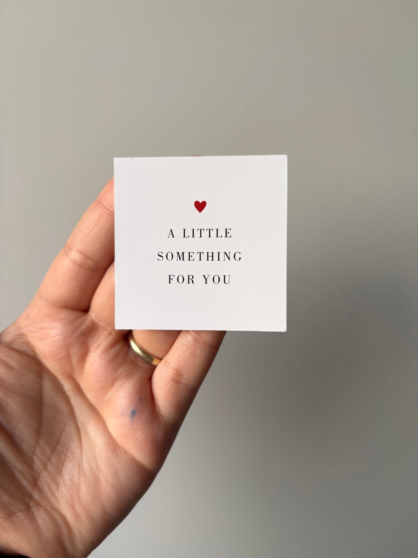 Mini kaartje ‘A little something for you’